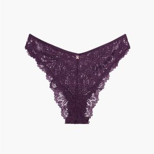 Savage X Fenty: Romantic Corded Lace Brazilian Panty - Playtime Purple